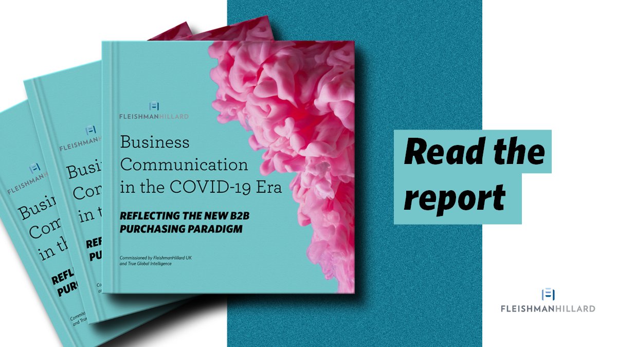 fleishmanUK's tweet photo. Launched today: Our latest #b2bmarketing report ‘Business Communication in the COVID-19 Era’ developed with @true_global

We explore how the buying behaviour of UK business decision-makers has changed throughout the pandemic. 

Read the report https://t.co/slrALLO7oX #FHB2BBuyers https://t.co/nC8EH7tFOT