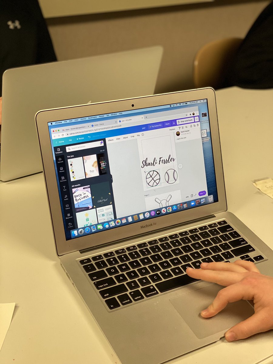 CSMS_Panthers's tweet photo. 8th grade designing in Canva and using a vinyl cutter to cut decals for their lockers. #STEM #centralsprings https://t.co/41fE9l1rUy