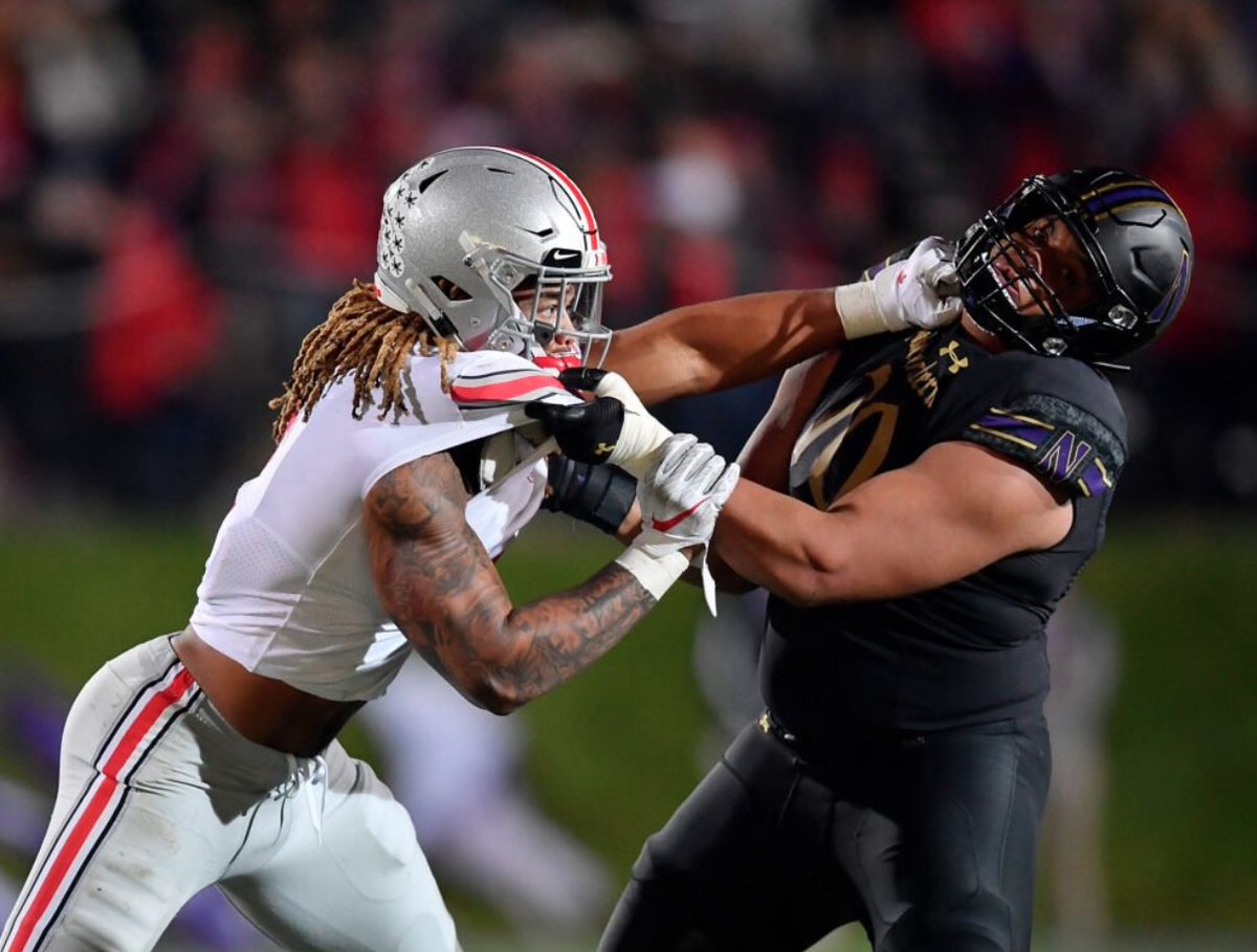Steelerfury's tweet photo. With the 22nd pick in the #21SteelerFuryDraft the @Titans &amp; FromPittWithLove select: C Rashawn Slater, @NUFBFamily https://t.co/ECZH9hbEXJ