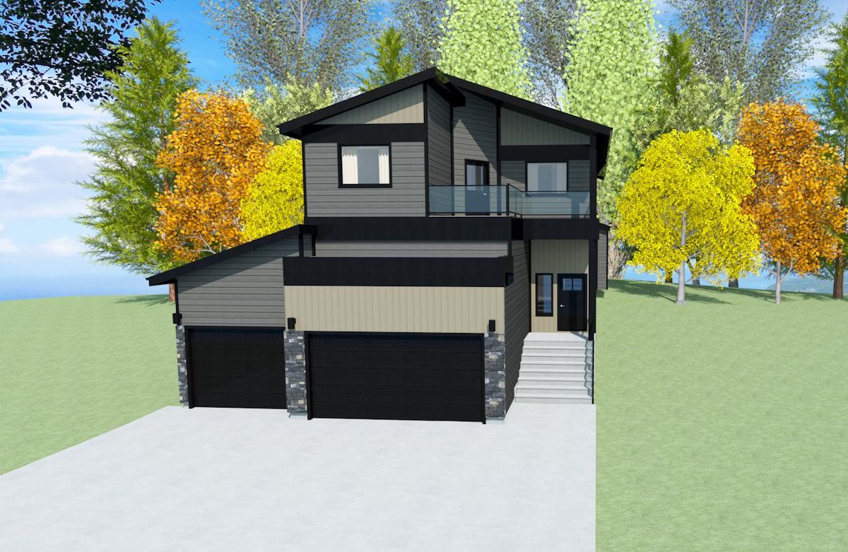 3designVerity's tweet photo. So many options!  This custom home design by @mulderbuilders is a beautiful modern layout. The hard part is choosing what colors suite the homeowners best?! Decisions-decisions! #medhat #3drendering #rendering #homedesign #exteriordesign https://t.co/XD1hzFVpeS
