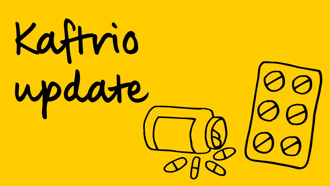 We're pleased to see NHS England’s updated guidance and confirmation that more people with rarer mutations will now be able to benefit from #Kaftrio. You can see the full details here: ow.ly/BiPs50E8pys (1/2)