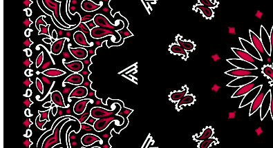 bandana design created by Patrick Moriarty for men's shorts.