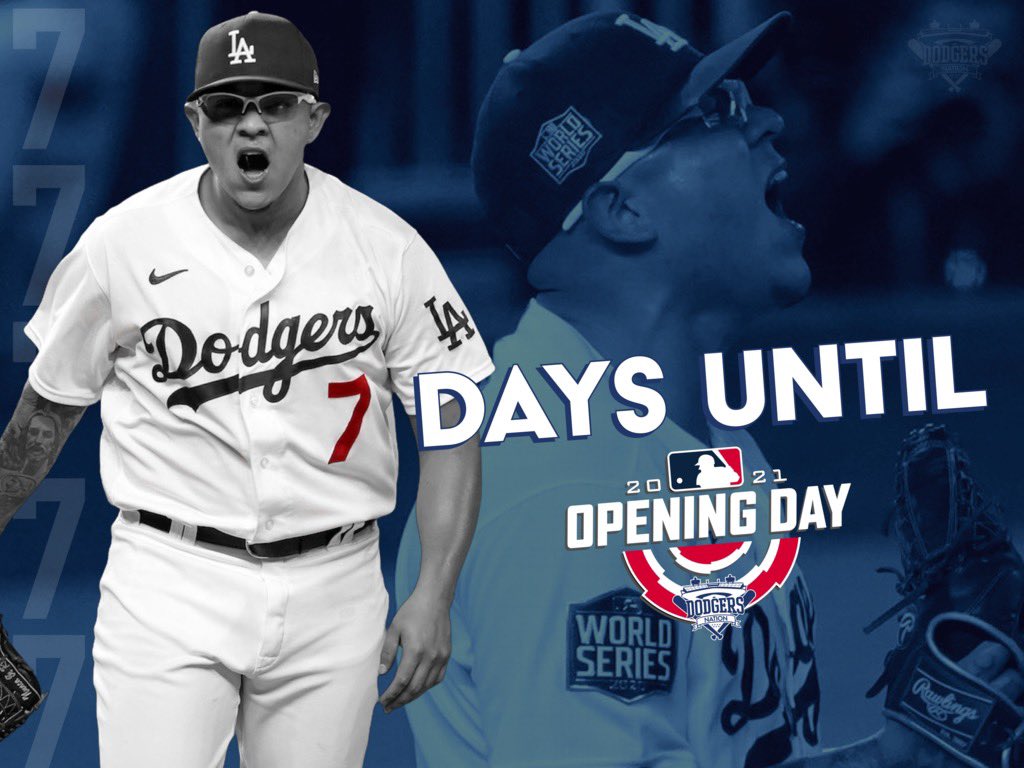 DodgersNation's tweet photo. s e v e n   d a y s

.... till baseball not the creepy girl from The Ring. #Dodgers https://t.co/YhJ0hbpu3e