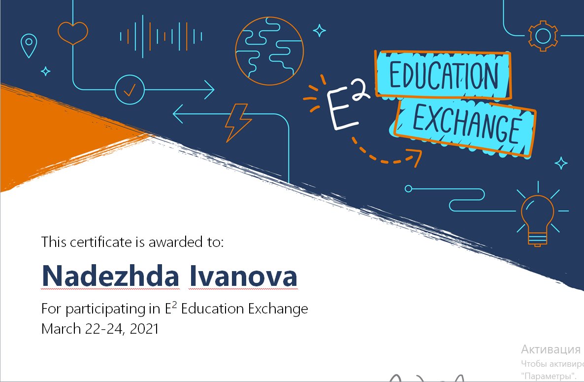 nadeivanova's tweet photo. #iSpyE2 #E2everywhere Honored to have attended the powerful global educational event #MicrosoftEdu #MIEExpert #MIEMasterTrainer #SVA https://t.co/EdbthIJFOE