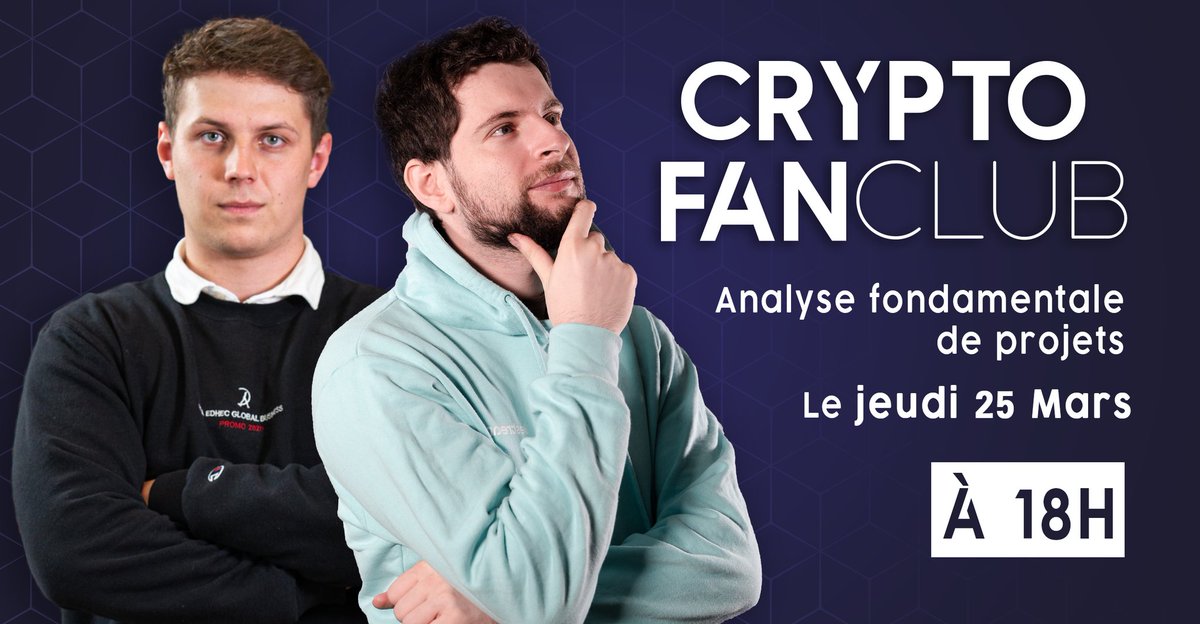 JunpeiFrance's tweet photo. Ce soir dans le #CryptoFanClub on va parler avec @SinyakinArtem de l'analyse fondamentale : Quels sont les astuces pour déterminer si un nouveau projet vaut le coup pour investir ?

18h sur https://t.co/XawpyHlBkm https://t.co/PSZU2bOn5m