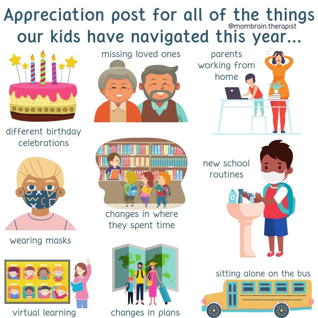 Appreciation post for our kids who have dealt with so much over the past 12 months...