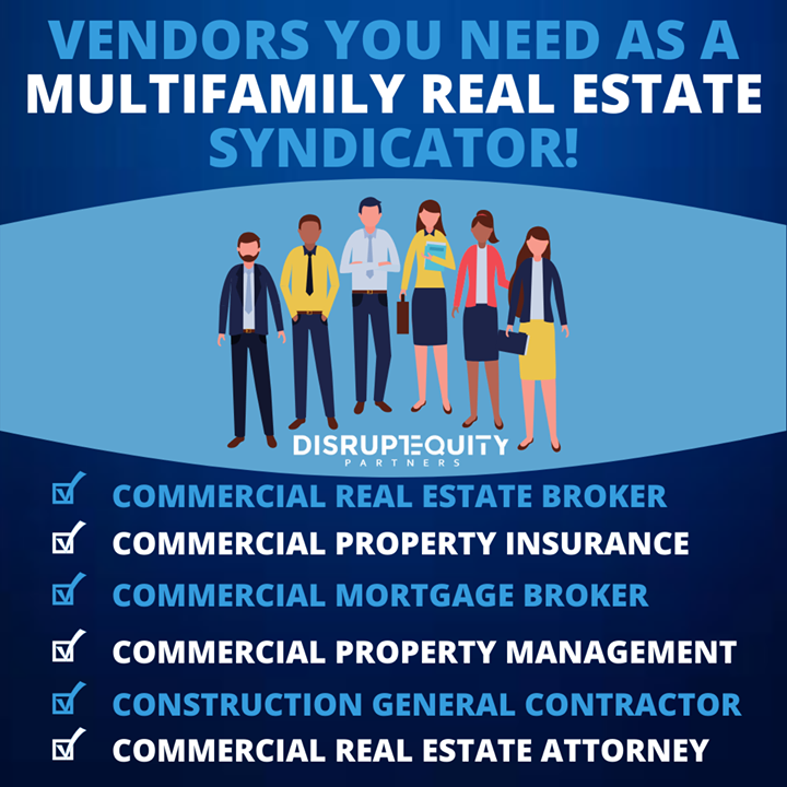 ferasm's tweet photo. Here's a list of vendors that you need as a multifamily real estate syndicator! #multifamilyrealestate #multifamilyinvesting #realestate #realestatesyndication #realestateinvesting #multifamilysyndication #commercialrealestate https://t.co/3ppjHQHRk8