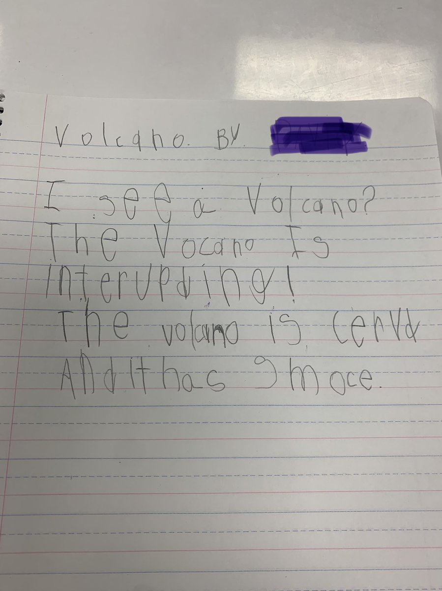 If only those volcanoes would stop “interrupting!” <a href="/HumbleISD_BBE/">Bear Branch Elem</a> <a href="/HumbleISD/">Humble ISD</a>