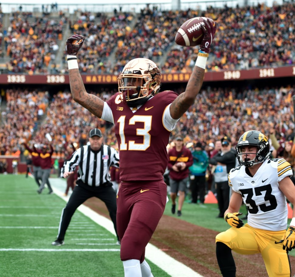 Steelerfury's tweet photo. With the 27th pick in the #21SteelerFuryDraft tbsteel finally gets #RavensFlock a WR who will come to play with @Lj_era8  : WR Rashod Bateman, Minnesota @THEEMrAllume is OTC https://t.co/BBVIGWReUk