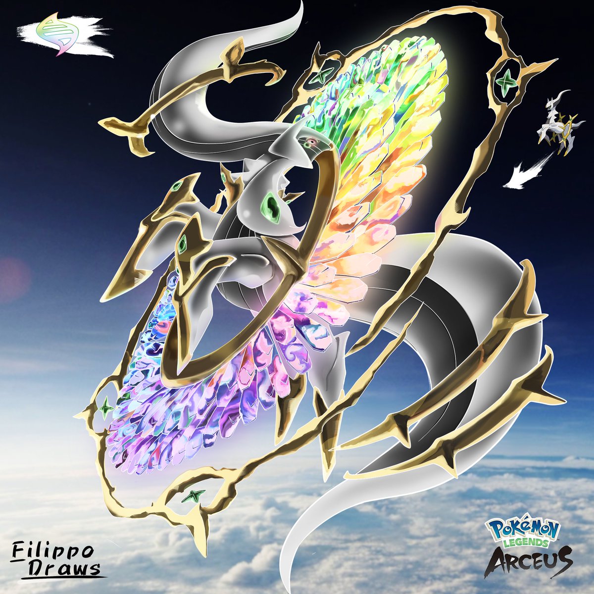 FilippoFavaroMH's tweet photo. Mega Arceus! I wanted to give it the godlike form it deserves.
#Pokemon #Pokemon25 #PokemonLegendsArceus https://t.co/se7DBYrkbU