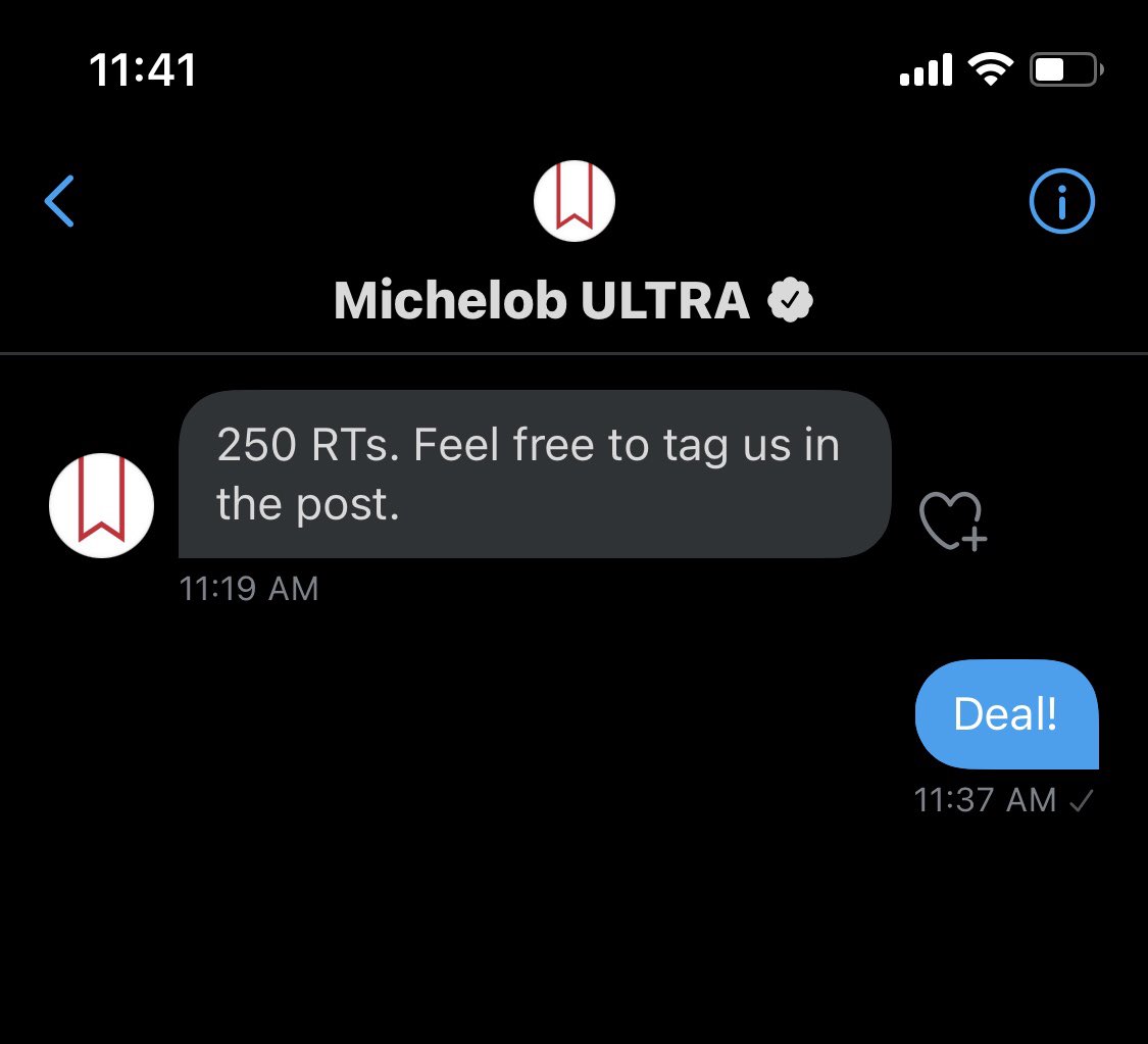 Got inspired by my pal <a href="/BostonPowers69/">Boston Powers (FTX user)</a> to go after some sick merch from <a href="/MichelobULTRA/">Michelob ULTRA</a> 

250 retweets and they have me covered! Help me out #TheFellas #MichelobUltra  #SuperiorLightBeer