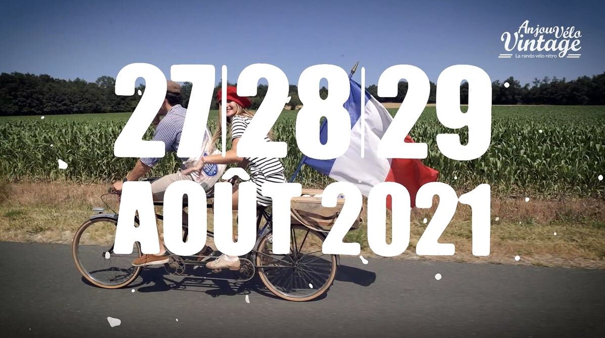 📣 [10ème édition de la plus rétro des randos vélo]  

🤩 Anjou Vélo Vintage fait son grand retour à Saumur les 27, 28 et 29 août 2021 ! 🤩 Préparez-vous à bichonner vos bicyclettes ! #avv #avv21