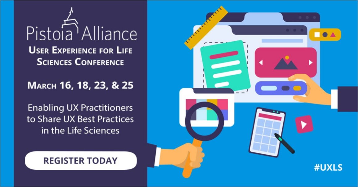Excited to present with <a href="/ravenveal/">Raven L. Veal, PhD</a> and Adria Spivack our final session: Innovation in life sciences: applying enterprise design thinking to clinical trial technologies, today at UXLS 2021 Virtual Conference sched.co/hix9 <a href="/Paula_deMatos/">Paula de Matos</a> #uxls <a href="/sched/">Sched</a>