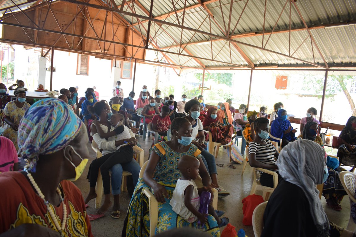 Caritas Mombasa having a chat with single mothers within Mombasa