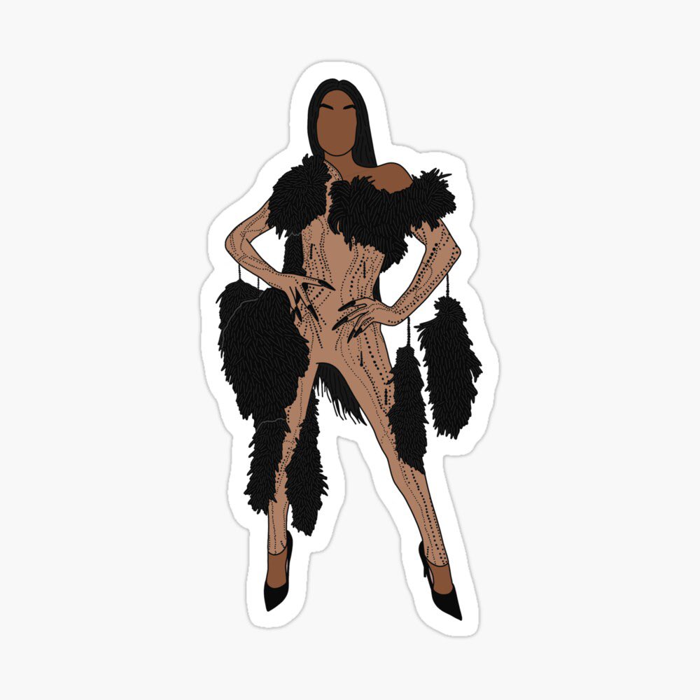 stolcino's tweet image. The gumption! 💅🏻 This sticker of Tayce’s finale look is now available on my Redbubble shop - Stolcino.redbubble.com

#DragRaceUK  #Tayce #DragRaceUKFinale