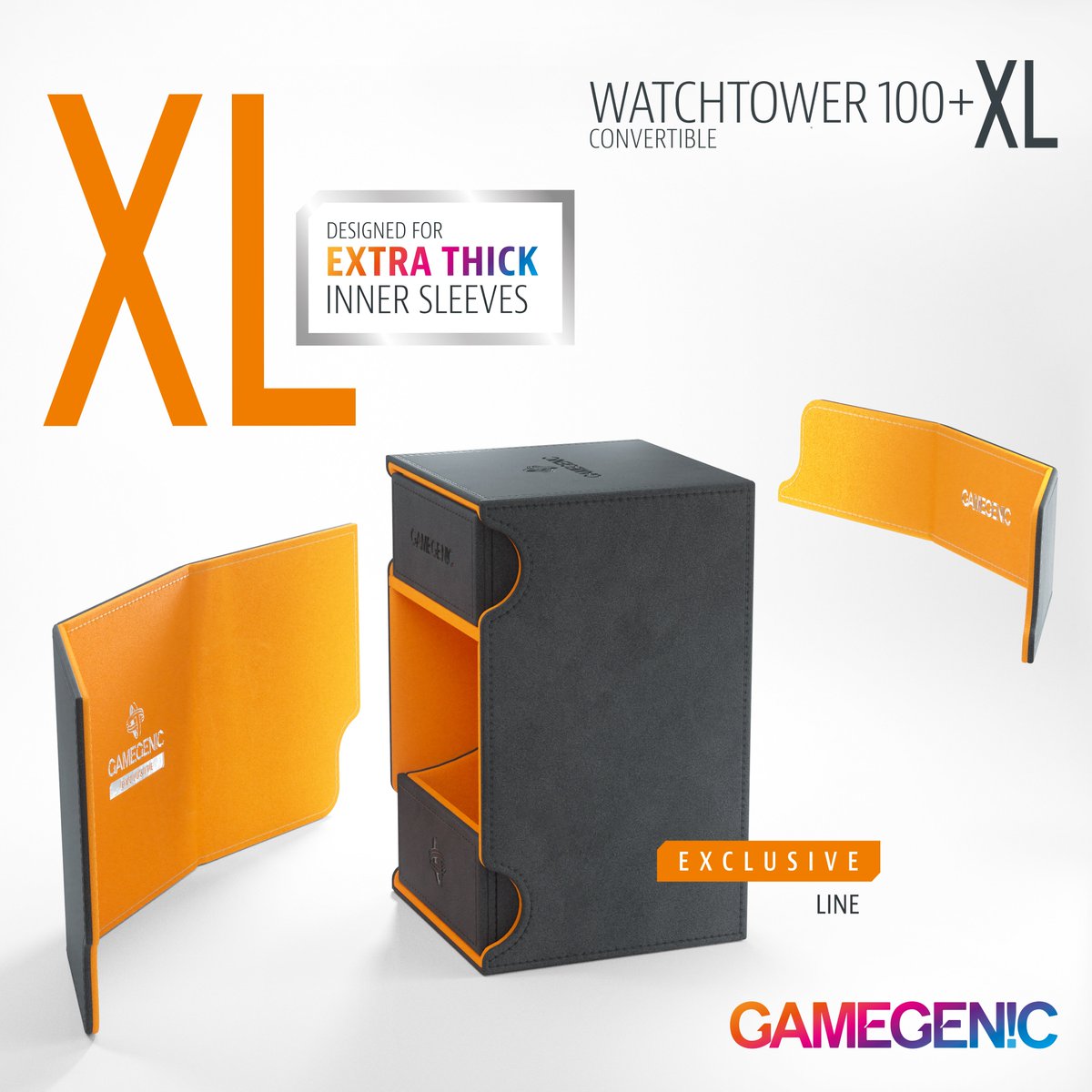 Gamegenic_'s tweet photo. #Watchtower100+ XL - a spacious, elegant #deckbox of our #XLExclusiveLine. It can be used to store 100 regular double-sleeved #cards with extra space for additional #tokens or just use it as the perfect fit for a #CommanderDeck in thicker #innersleeves.
#gamegenic https://t.co/HgIGMFSxuZ