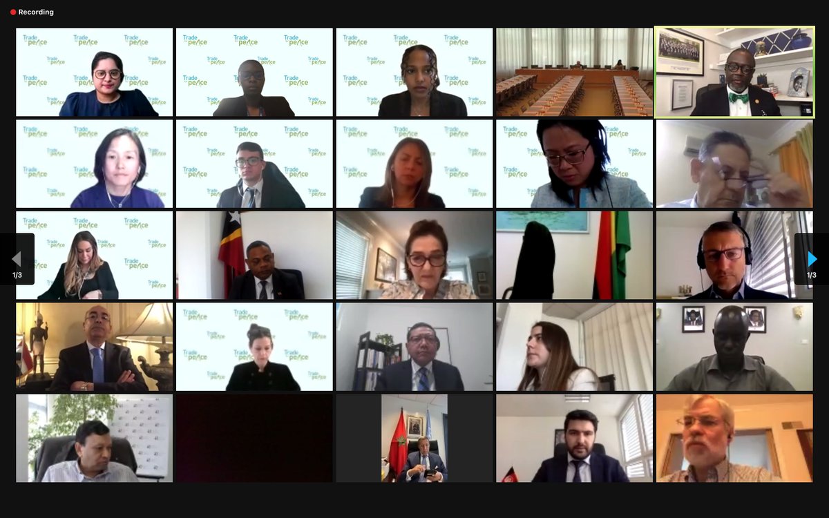 wto's tweet photo. Inaugural meeting today of the #Trade4Peace Network, a platform that will allow policymakers and experts to exchange ideas and identify concrete areas of collaboration which could lead to effective action in fragile and conflict affected states. See more: https://t.co/FaB48NFPSA https://t.co/ysbiwFhtdQ
