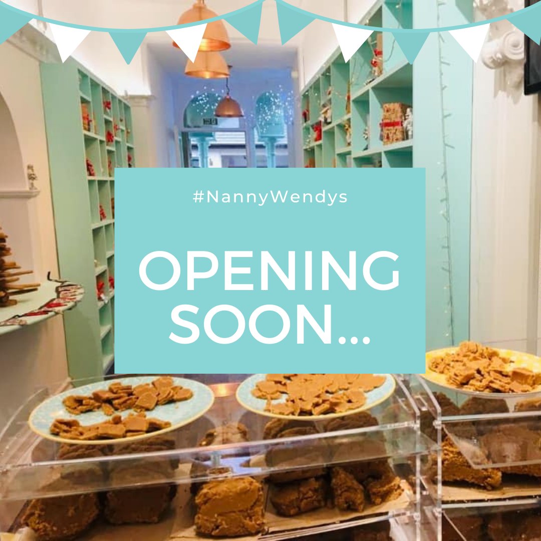 nannywendysbude's tweet photo. The doors may still be closed, but we are busy bees getting everything ready to open again on April 12th!
Nanny Wendy is baking fudge, and creating new flavours for you, as well as new packaging! 
We're also excited to welcome Hannah to the team.
#NannyWendys #Bude #CornishFudge https://t.co/YApYjQoE6E