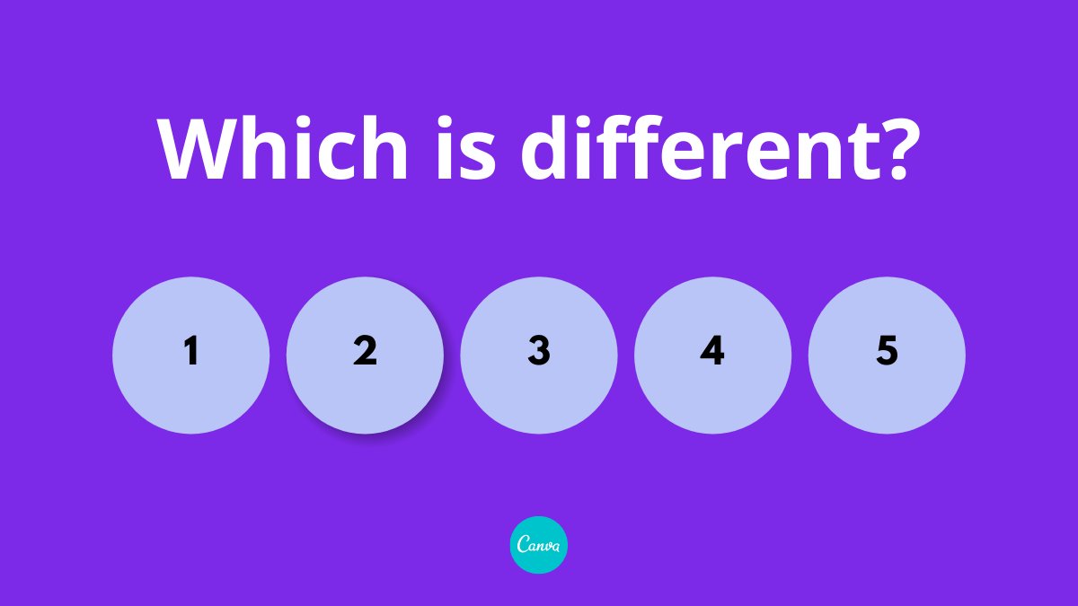 canva's tweet image. Can you spot the odd one out? 🔎
