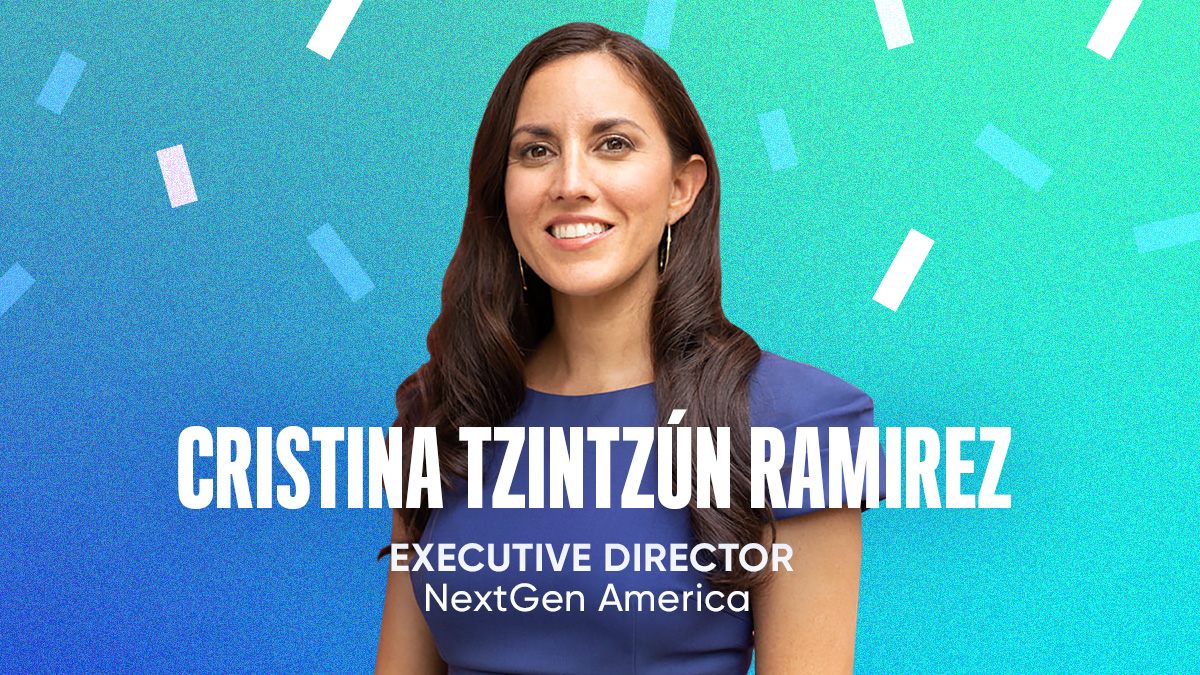 🎉🚨 HUGE ANNOUNCEMENT🚨🎉

We're so excited to welcome <a href="/cristinafortx/">Cristina Tzintzún Ramirez</a> to the #youthvote family as NextGen's new Executive Director!

Our team is looking forward to continuing the fight for a bold, progressive future under Cristina's leadership.

Read more about Cristina below!⬇️
