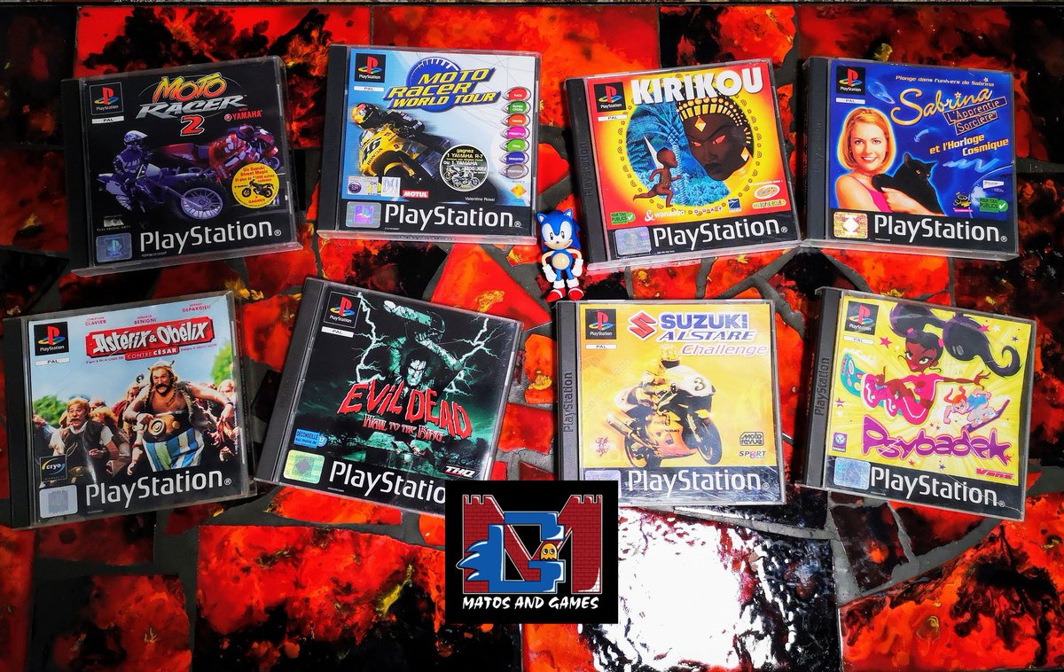 MatosandGames's tweet photo. Au tour de Sony et sa PS1 de dévoiler son matos 😎✌️
#retrogaming #ps1 #sony #psybadek #motoracer #kirikou #evildead #sabrina #asterixetobelix #matosandgames https://t.co/n25QnCwwjm