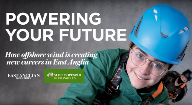 SPRenewables's tweet photo. Powering Your Future!
 
Spotlighting many of the talented people that #WorkInOffshoreWind &amp; the wealth of opportunities to train &amp; work in #OffshoreWind across #EastAnglia &amp; beyond! 

#Careers #Skills #Apprenticeships #Scholarships #BetterFutureQuicker 💚

https://t.co/UuXiLOKfu2 https://t.co/ZKqcsHTZuf