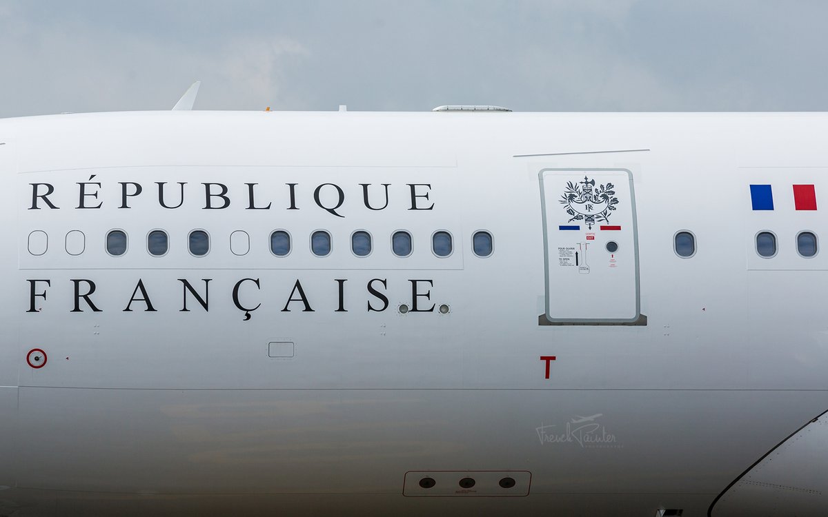 Frenchpainter's tweet photo. The interesting visitor of the day -> Airbus A330 F-RARF French Air Force. π«π· Also called "Macron One". π https://t.co/Wut0Hp5N9v