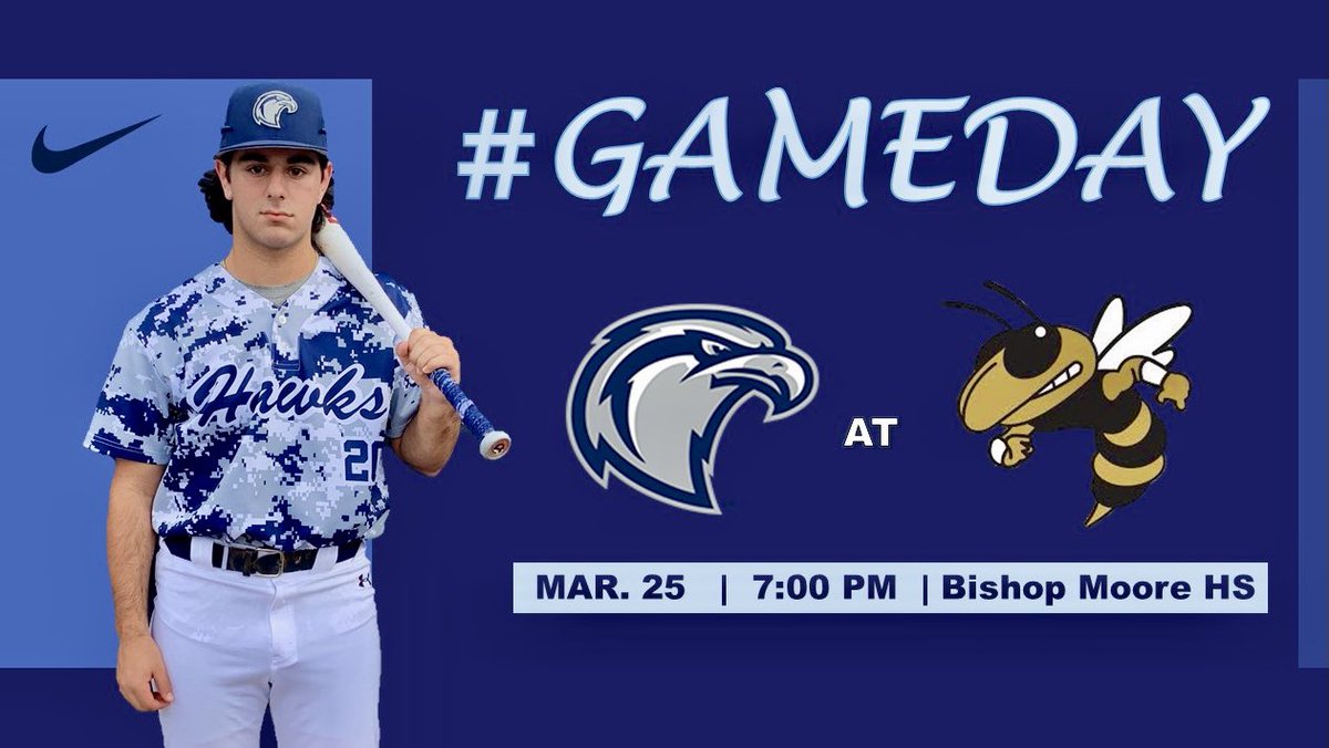 #GAMEDAY 

🆚 Bishop Moore HS
⏰ 7:00
📍 Orlando 
🏟 Joe Skinner Field