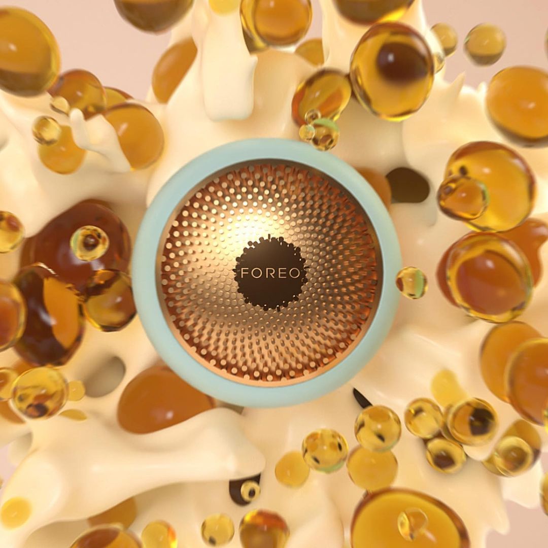 MorganaStudios's tweet photo. 👀 A few stills of one of our latest project featuring FOREO UFO 2! From being splashed in Manuka Honey, covered in Bulgarian Rose and surrounded with Green Tea Leaves.
☝️ We will post the full video soon!
#redshift3d #cinema4d #foreo #foreoufo2 #motiongraphics #3d https://t.co/OzzUs9ai94