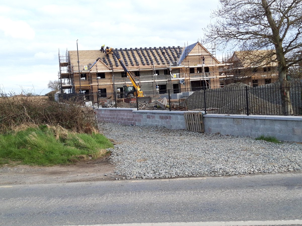 stewartliam's tweet photo. @HSELive Clonrath Estate today where builders are back in action. https://t.co/6zpYjCE5UR