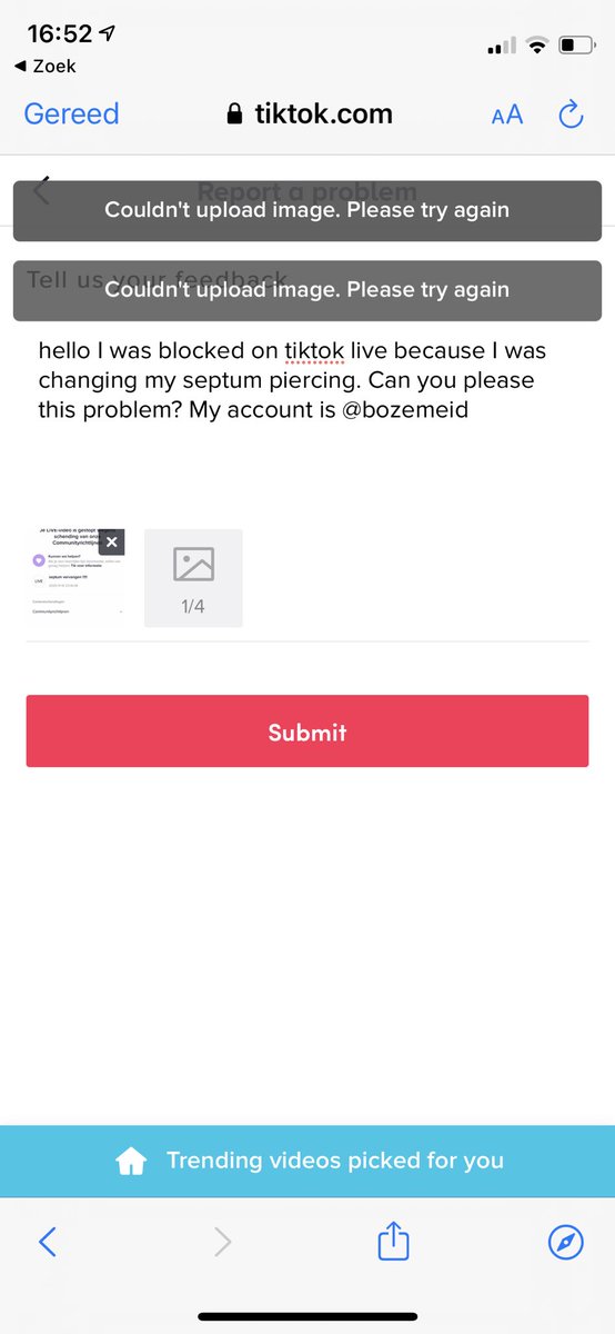 anceans's tweet photo. @TikTokSupport i can’t report a problem?! https://t.co/klCgE6wJL5