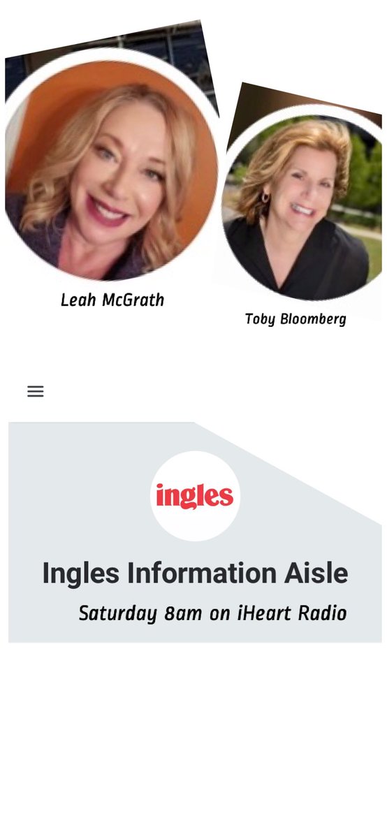 Grab a ☕️ and tune in 8a this Saturday 3/27 on iHeart Radio when @InglesDietitian and Toby <a href="/DivaFoodies/">Diva Foodies</a> talk social media, foodpreneurs and what is a Foodie!#InglesInformationAisle