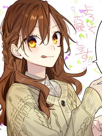 hori kyouko being pretty in horimiya official art : a thread 