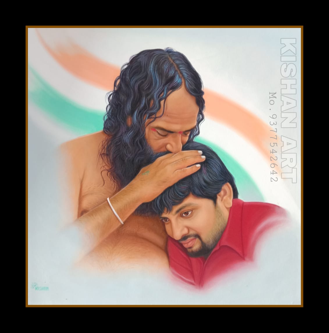 KISHANART2's tweet photo. My painting work in pujy sant shree Indrbharti bapu and chintan bhai... https://t.co/zJrjJ5Z4uO
