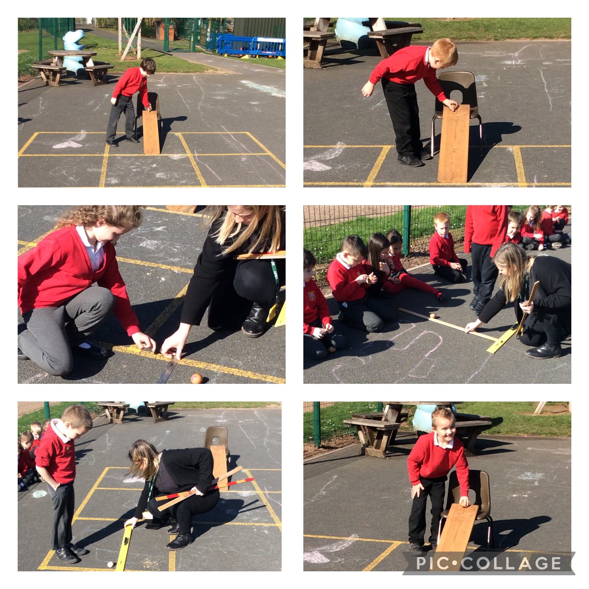 Broadlands_hfds's tweet photo. Year 2 had a Eggcellent time in maths today. We used our decorated hard boiled eggs and estimated how far they would travel when rolled down the ramp. We then used our measuring skills to check our estimations . #BLANDSmaths https://t.co/rjFZWmrB0b