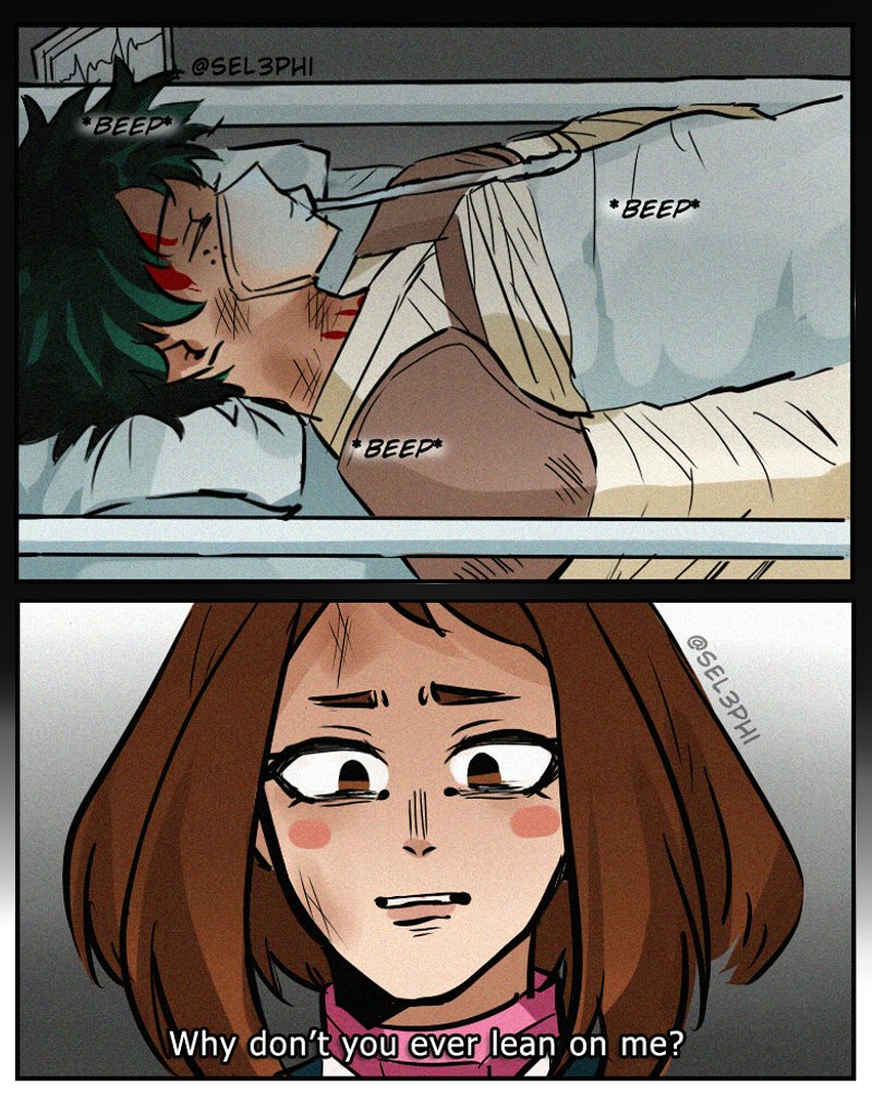 "When a hero is in pain, who will protect them?" #デク茶 #izuocha 