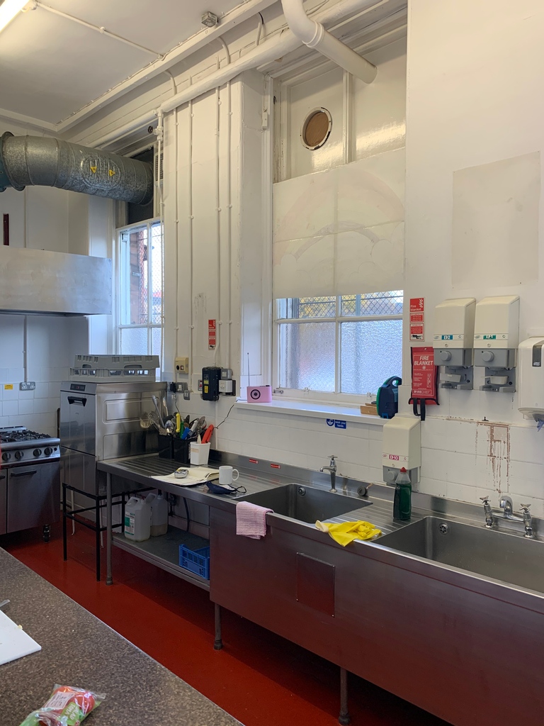 RH_Morton's tweet photo. The Hayfield Centre for the Deaf undergoing a RH Morton transformation to a shiny new kitchen. Finishing touches imminent!
#metalfabrication #stainlesssteel #customdesign #cheflife #kitchenrefit #bespoke #cateringequipment
#foodserviceindustry
#cateringindustry https://t.co/RtPsnVZVFb