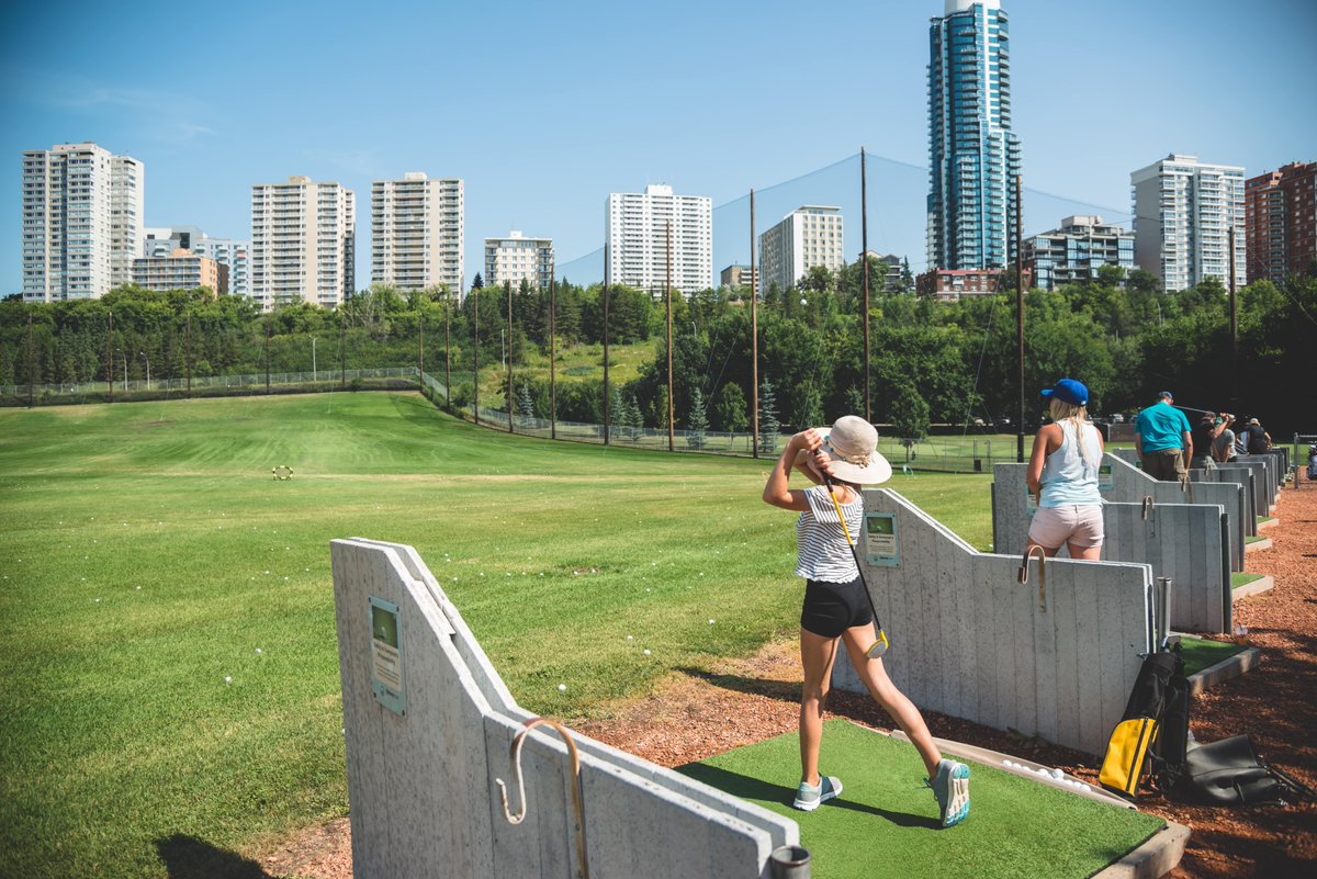 CityofEdmonton's tweet photo. The wait is over! Victoria Driving Range opens for the season this Friday, March 26 at 10:30am.

Start of season hours are 10:30am - 6:30pm. 
Details: https://t.co/T3j0h5xGDd 
#yeg #yegGolf #VictoriaGolfCourse https://t.co/5HOzc11xJK