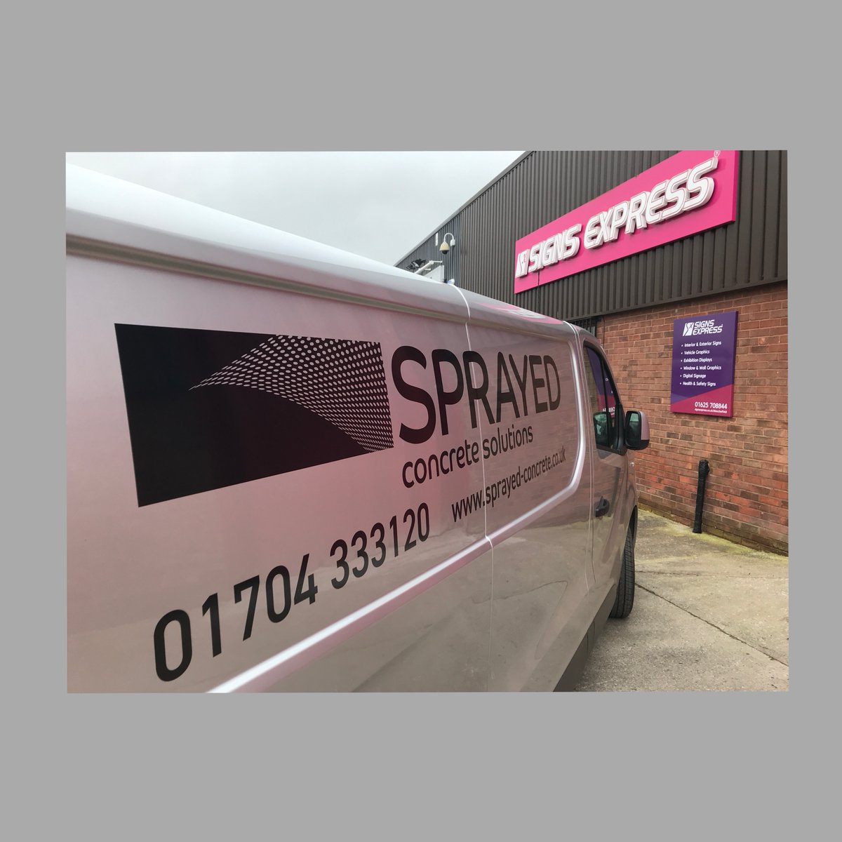 SXMacclesfield's tweet photo. Thank u Sprayed Concrete Solutions Ltd for yr repeat #business always a pleasure! For all yr #vehiclegraphics #vansignage #vehiclelivery #signage 📞01625708844 #Cheshire #CheshireSet #Cheshirebusiness #Macclesfieldbusiness #Wilmslow #Alderley #Altrincham #Cheshirelife #Knutsford https://t.co/xS1JCtbUuo