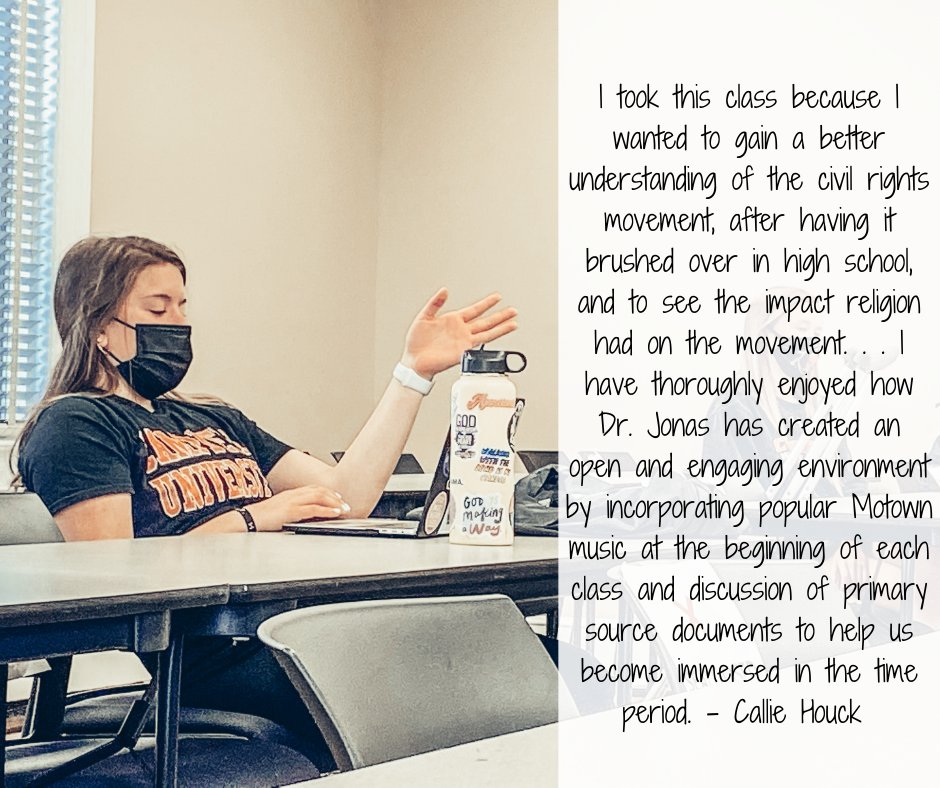 Callie Houck on HON 107: Religion and the Civil Rights Movement. #CampbellHonors