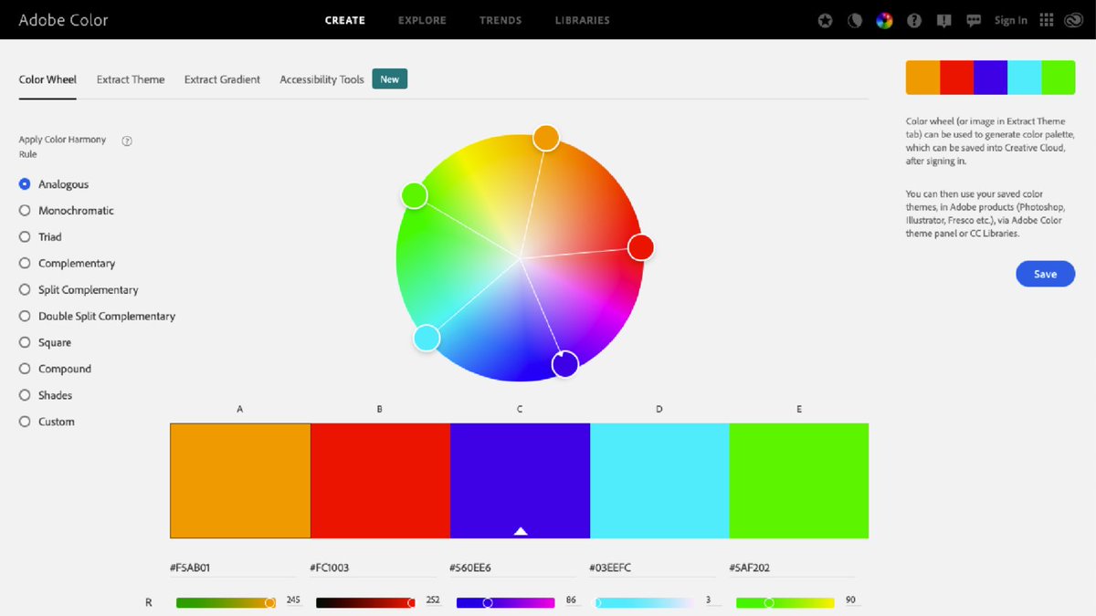 adobe color wheel