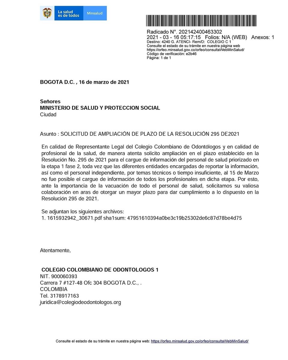colodontologos's tweet photo. Atención!!! #odontólogosindependientes
Reapertura temporal plataforma #sispro hasta el
👉próximo 5 de abril
El @colodontologos radicó ante @MinSaludCol solicitud para extender el tiempo de registro de información en priorizado en la fase 1 etapa 2 de vacunación por #covid19 https://t.co/zDy7S5ceib