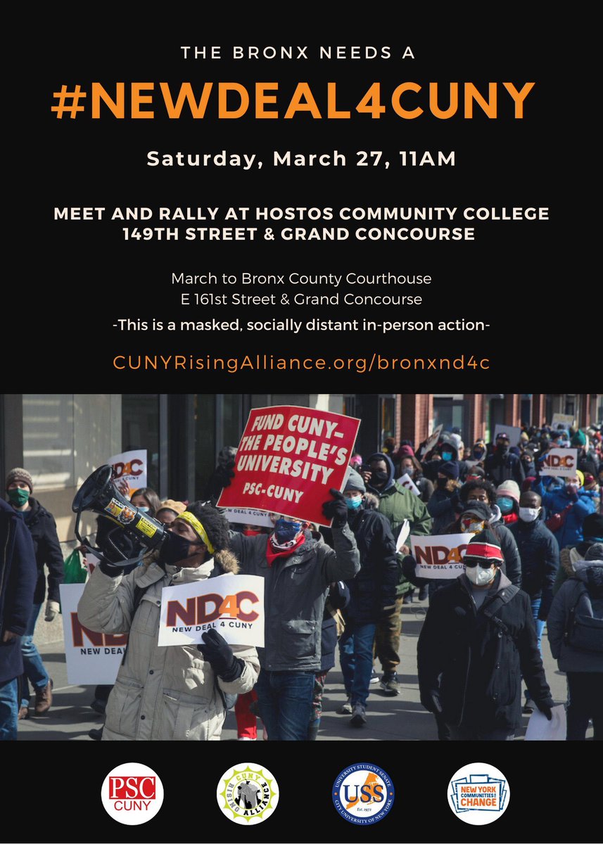 We are in the Bronx this weekend! Respectfully. 🙅🏾‍♀️ #NewDealForCUNY