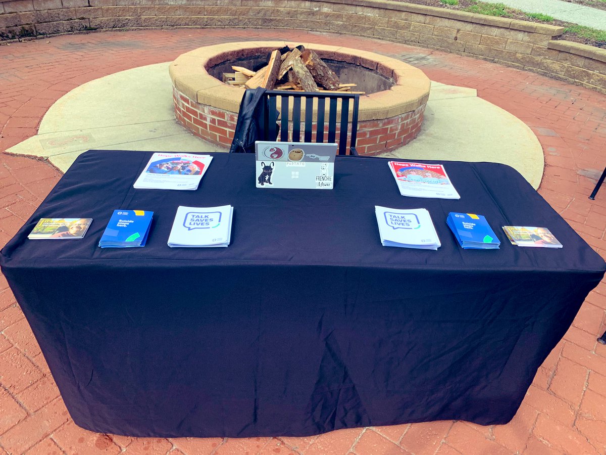 rmu_counseling's tweet photo. Stop by the Nicholson fire pit from 12-3 today to register for this year’s Out of the Darkness Walk for Suicide prevention! The virtual walk is in April 17th! @AFSP_WesternPA @RMU #rmuthrive #SuicideAwareness #MentalHealthMatters https://t.co/CNBPXxGULh