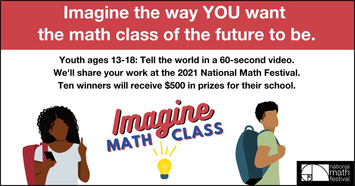 National Math Festival on Twitter "Calling all youth ages 1318! Can