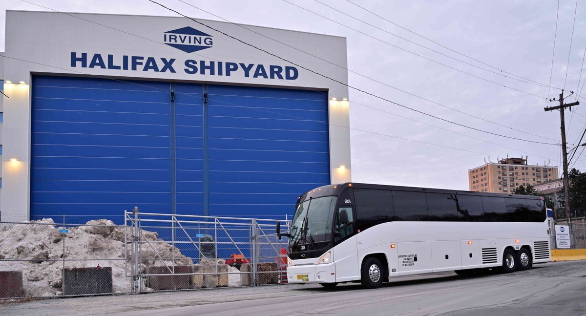 A great snap of our motor coach at the Halifax Shipyard!

In addition to corporations, we service sports teams, music production, airport transfers, meetings, weddings, schools - If you have a transportation need in the Maritimes, we're here to solve it.

📸: Wilson Hum
