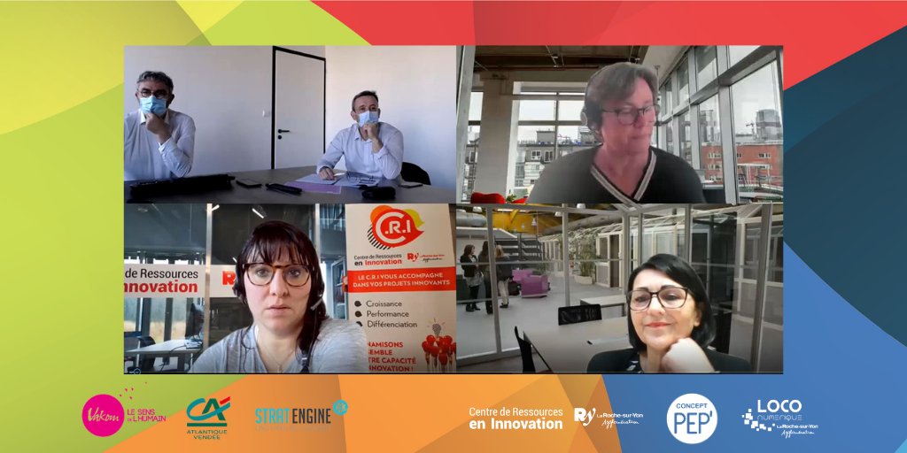 CRI_lrsy's tweet photo. 💡[THEMATIK']
Ce matin s'est déroulé le #Webinaire sur "Comment gérer la #croissance de son entreprise ?". Merci à nos partenaires @StratEngine @VakomLrsy @CAAtlantVendee pour leurs nombreux conseils ! https://t.co/qWOaxw9iRn