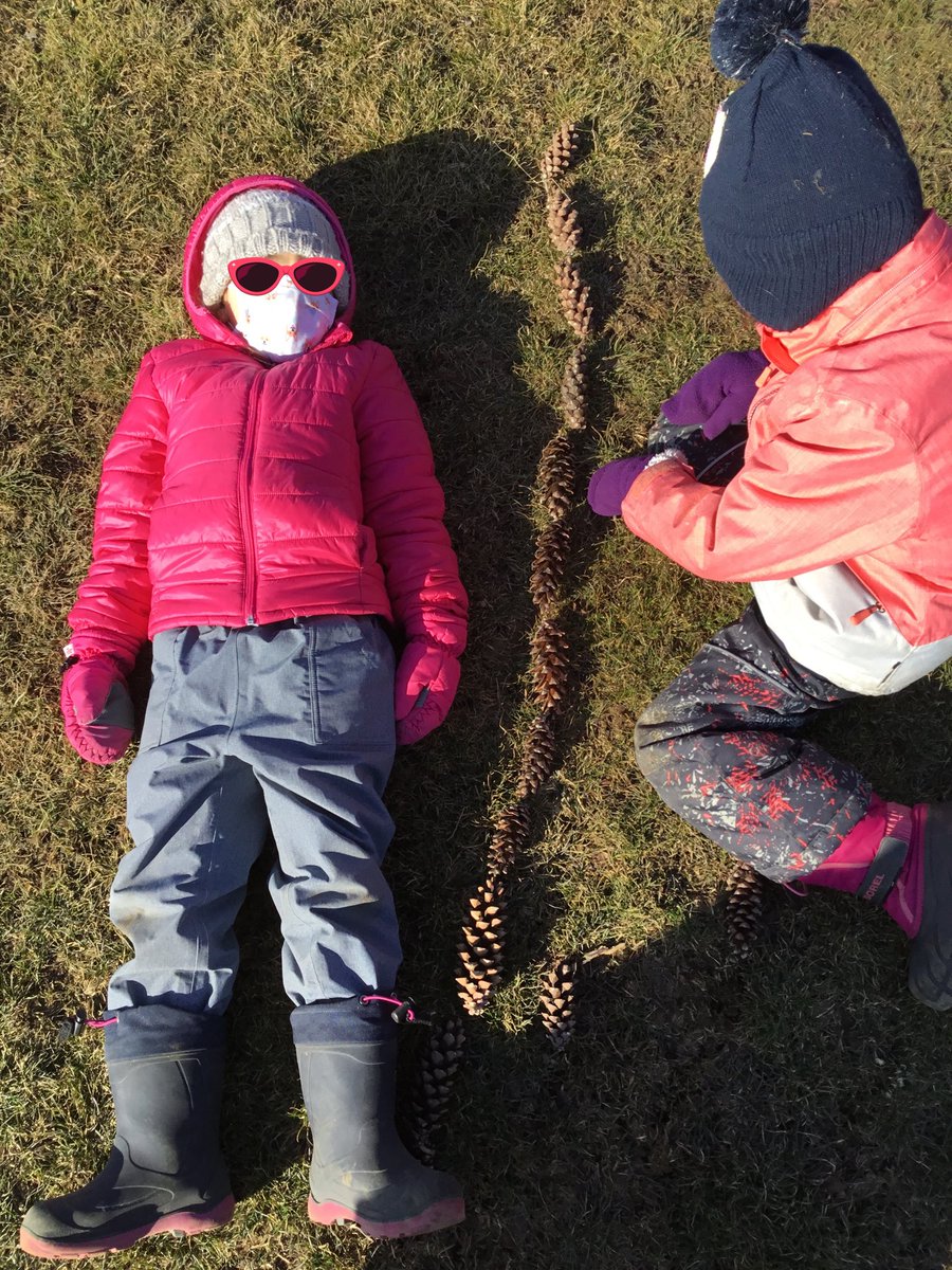 dianak__'s tweet photo. The next day we used the pinecones for another math activity - measuring with non standard units. Students measured their partners and compared their heights. #earlyyears #kindergarten @OscarPetersonP2 @Ics_Stef https://t.co/sL9Mt42pD8