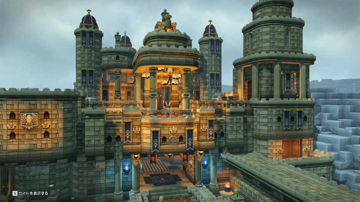 ট ইট র スペアリブ スペコ Dqb2 天覧バルコニー 周りや塔なんかを調整 あとは天守と王様の寝室やらを2階に建てれば真ん中も城っ ぽい外観になるかな 王様がぎょえーっ とならない 強固な守りにしなければ Dqb2 ビルダーズ2 Dq2 ムーンブルク