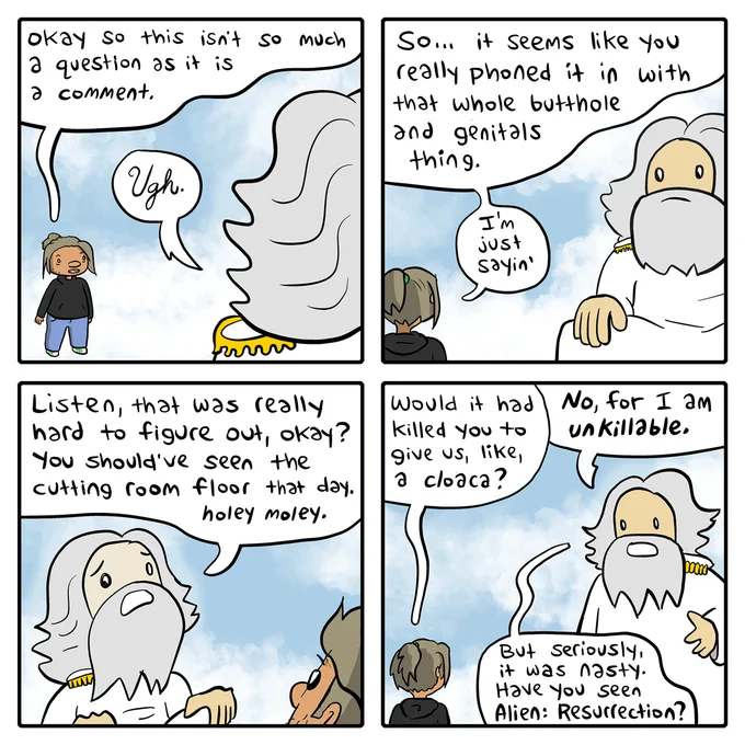 A new comic featuring our old pal YHWH 